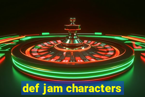 def jam characters